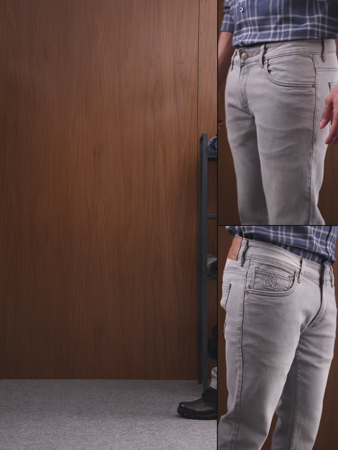 Light Grey Slim Fit Denim Jeans