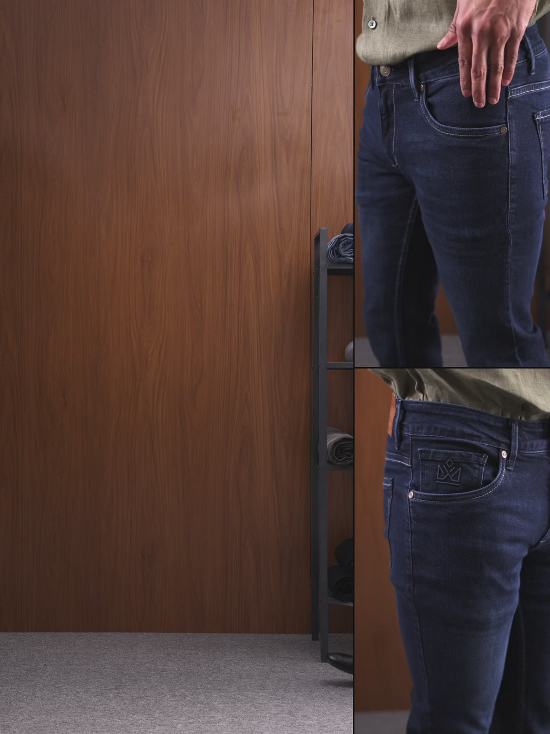 Indigo Blue Slim Fit Denim Jeans