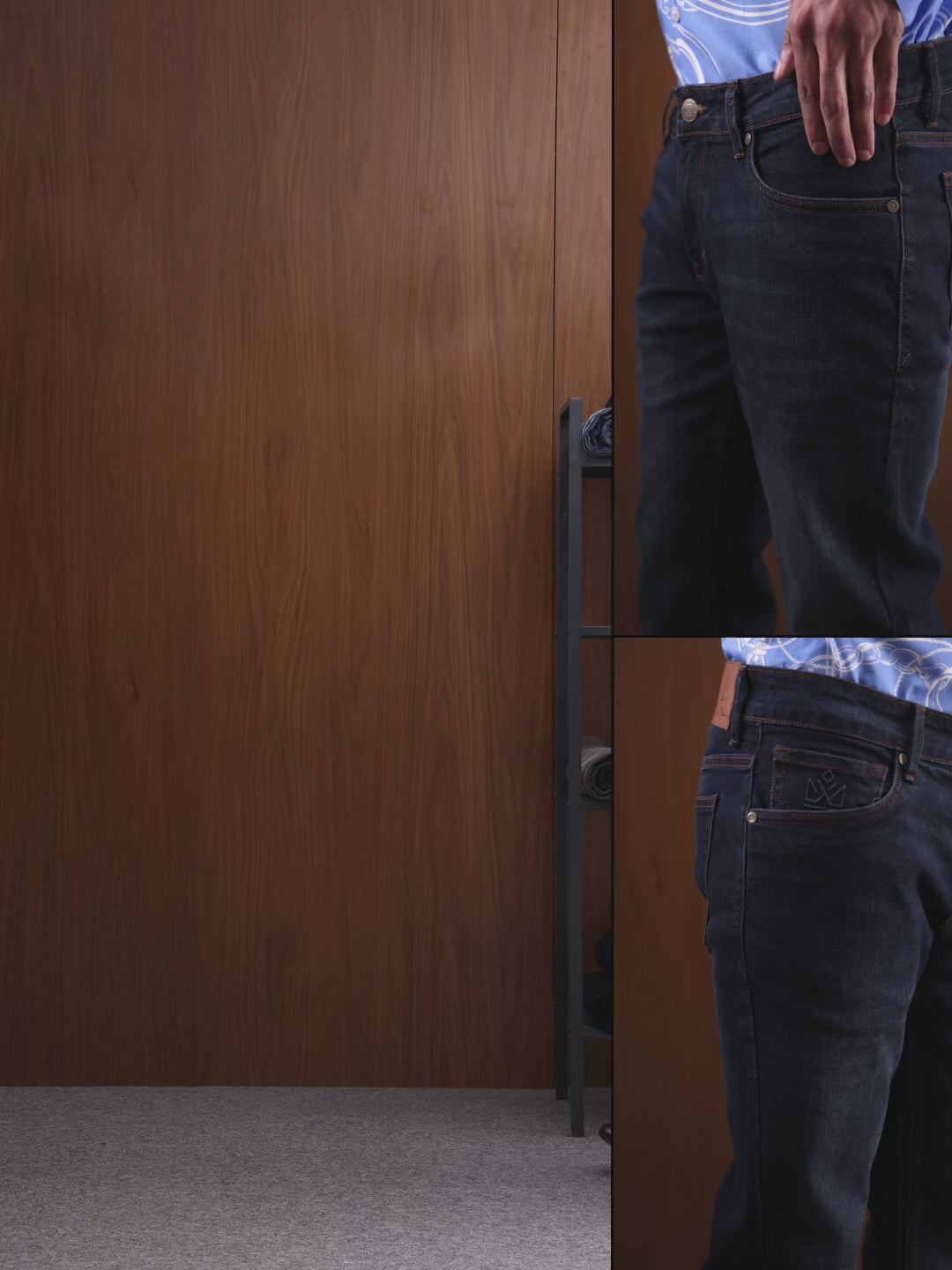 Navy Blue Slim Fit Denim Jeans