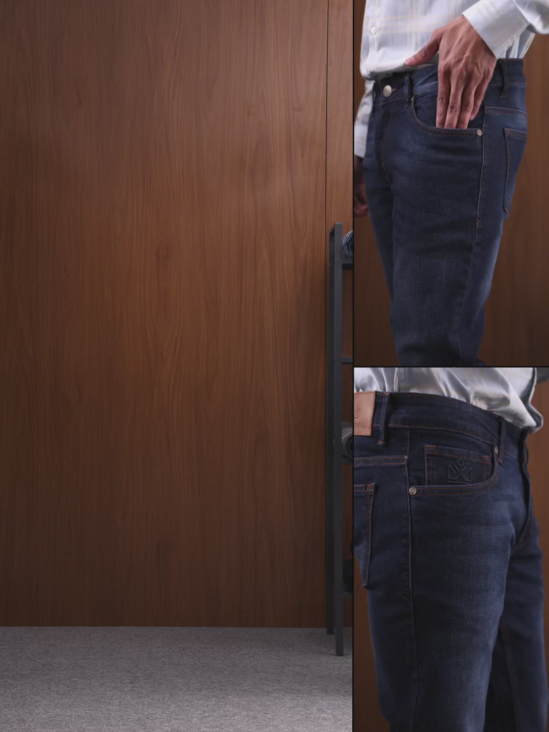Medium Dark Blue Slim Fit Denim Jeans